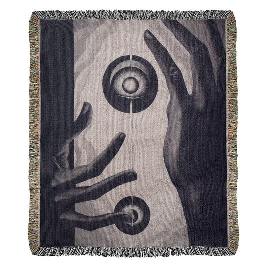 Mystical Hands and Circles Tapestry Wall Hanging - 50x60 Inches
