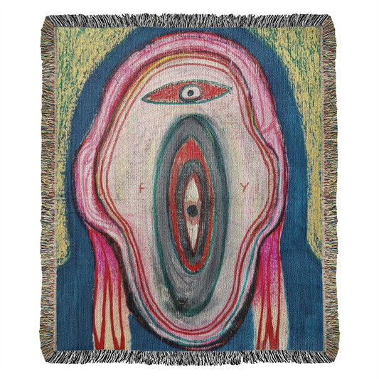 Transformation Woven Tapestry - Abstract Surreal Wall Art